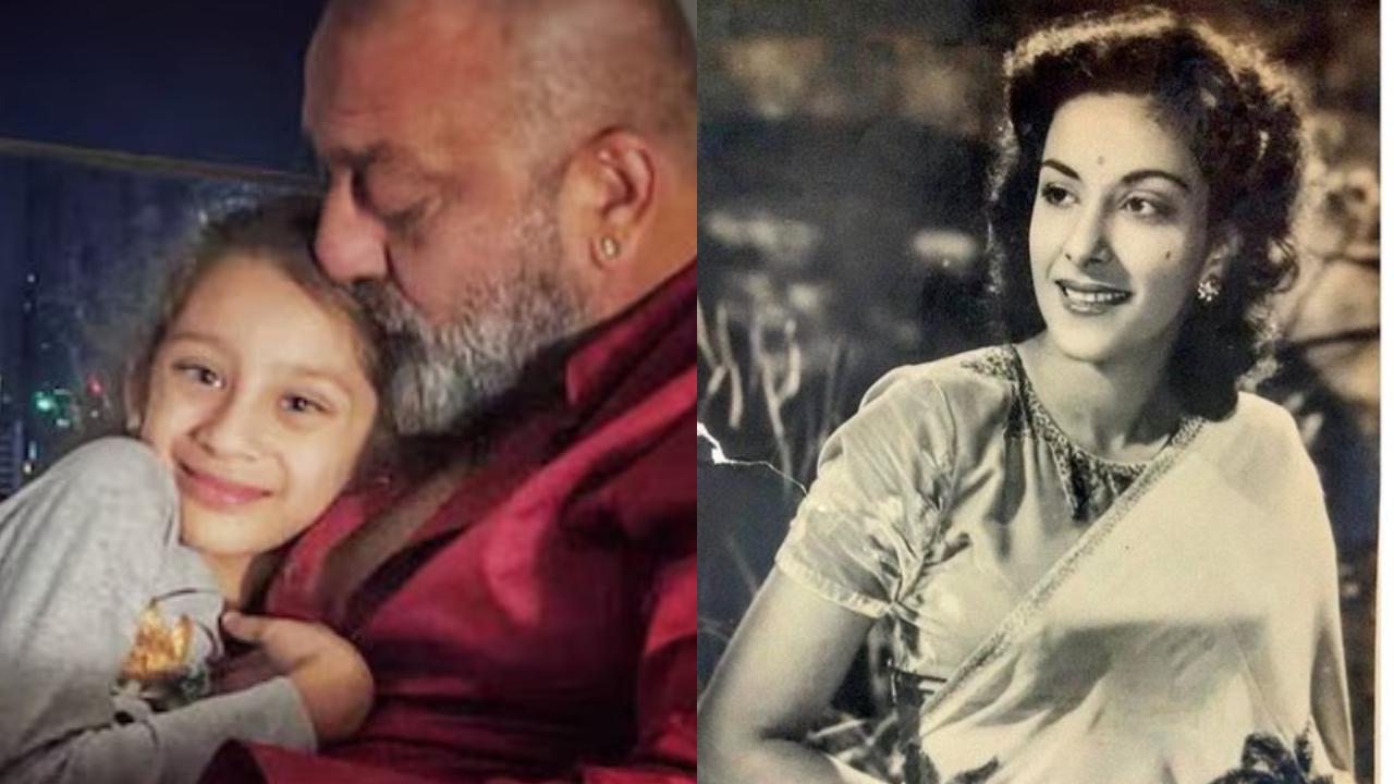 Sanjay Dutt`s daughter Iqra reminds fans of Nargis; internet reacts